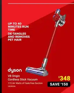 Visions Electronics Dyson V8 Origin Cordless Stick Vacuum offer