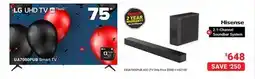 Visions Electronics LG 65 UA7000 UHD AI 4K Smart TV 2025 + Hisense 2.1 Soundbar with Wireless Subwoofer offer