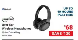 Visions Electronics SOUNDSTAGE Over-Ear Wireless Headphones offer