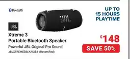 Visions Electronics JBL EXTREME 3 PORTABLE SPEAKER RECERTIFIED offer