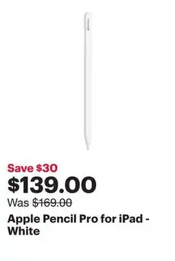 Best Buy Apple Pencil Pro for iPad - White offer
