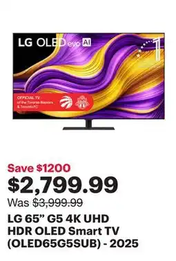 Best Buy LG 65 G5 4K UHD HDR OLED Smart TV (OLED65G5SUB) - 2025 offer