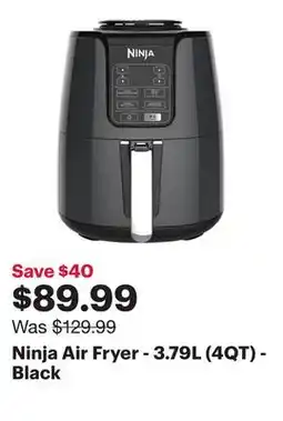 Best Buy Ninja Air Fryer - 3.79L (4QT) - Black offer