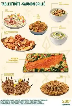 Marché Adonis TABLE D'HÔTE-SAUMON GRILLÉ offer