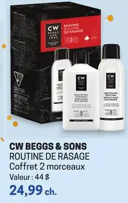 Uniprix CW BEGGS & SONS ROUTINE DE RASAGE Coffret 2 morceaux offer