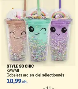 Uniprix STYLE SO CHIC KAWAII Gobelets arc-en-ciel sélectionnés offer