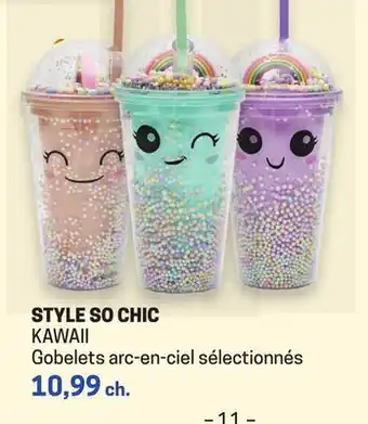 Uniprix STYLE SO CHIC KAWAII Gobelets arc-en-ciel sélectionnés offer