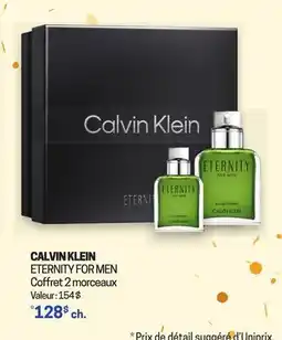 Uniprix CALVIN KLEIN ETERNITY FOR MEN Coffret 2 morceaux offer