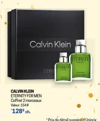 Uniprix CALVIN KLEIN ETERNITY FOR MEN Coffret 2 morceaux offer