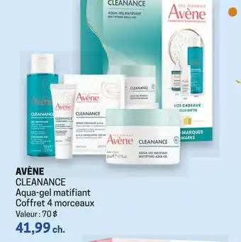 Uniprix AVÈNE CLEANANCE Aqua-gel matifiant Coffret 4 morceaux offer