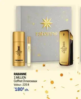 Uniprix RABANNE 1 MILLION Coffret 3 morceaux offer