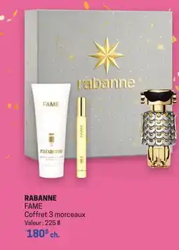 Uniprix RABANNE FAME Coffret 3 morceaux offer
