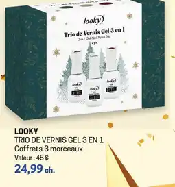 Uniprix LOOKY TRIO DE VERNIS GEL 3 EN 1 Coffrets 3 morceaux offer