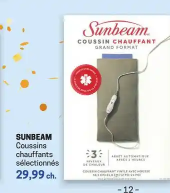 Uniprix SUNBEAM Coussins chauffants sélectionnés offer
