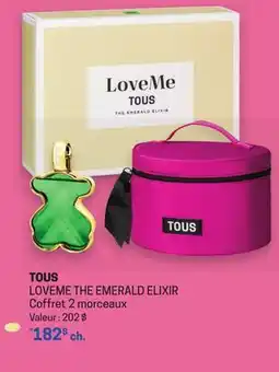 Uniprix TOUS LOVEME THE EMERALD ELIXIR Coffret 2 morceaux offer