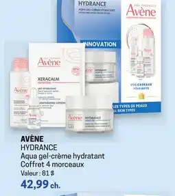 Uniprix AVÈNE HYDRANCE Aqua gel-crème hydratant Coffret 4 morceaux offer