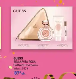 Uniprix GUESS BELLA VITA ROSA Coffret 3 morceaux offer