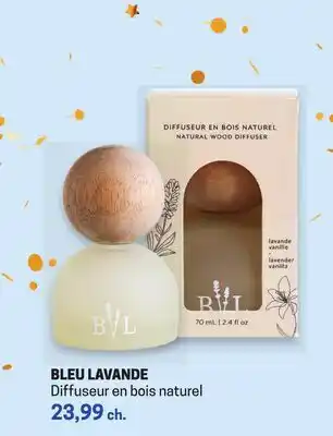 Uniprix BLEU LAVANDE Diffuseur en bois naturel offer