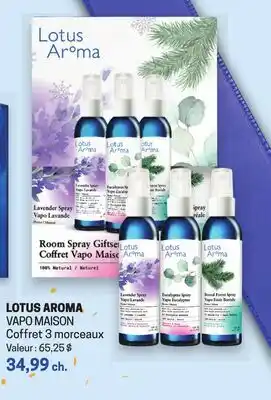 Uniprix LOTUS AROMA VAPO MAISON Coffret 3 morceaux offer