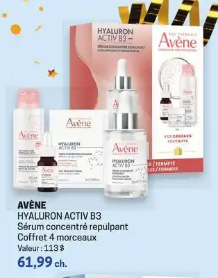 Uniprix AVÈNE HYALURON ACTIV B3 Sérum concentré repulpant Coffret 4 morceaux offer