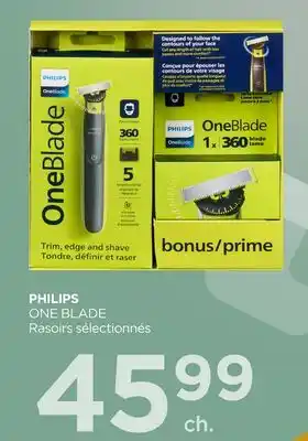 Proxim PHILIPS ONE BLADE Rasoirs sélectionnés offer