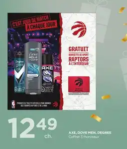 Proxim AXE, DOVE MEN, DEGREE Coffret 3 morceaux offer