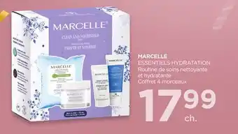 Proxim MARCELLE ESSENTIELS HYDRATATION Routine de soins nettoyante et hydratante Coffret 4 morceaux offer