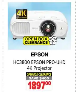 2001 Audio Video EPSON PRO-UHD 4K Projector offer