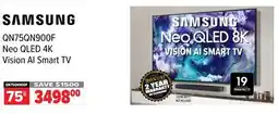 2001 Audio Video SAMSUNG 75 Neo QLED 4K Vision AI Smart TV offer