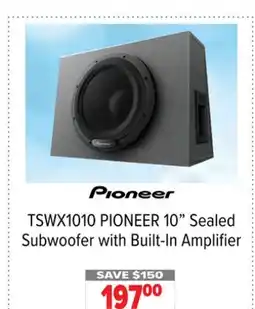 2001 Audio Video PIONEER 10 Sealed Subwoofer with Built-In Amplifier offer