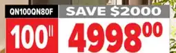 2001 Audio Video SAMSUNG NEO QLED 4K QN80F VISION AI SMART TV 100 offer