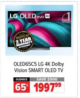 2001 Audio Video 65 LG 4K Dolby Vision SMART OLED TV offer