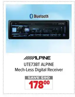 2001 Audio Video UTE73BT ALPINE Mech-Less Digital Receiver offer