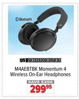 2001 Audio Video SENNHEISER Momentum 4 Wireless On-Ear Headphones offer