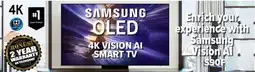2001 Audio Video SAMSUNG OLED 4K VISION AI SMART TV offer