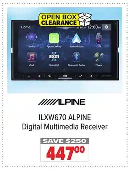 2001 Audio Video ALPINE Digital Multimedia Receiver offer
