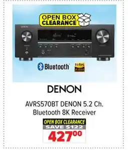 2001 Audio Video AVRS570BT DENON 5.2 Ch. Bluetooth 8K Receiver offer