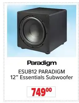 2001 Audio Video PARADIGM 12 Essentials Subwoofer offer