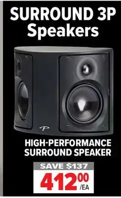 2001 Audio Video HIGH-PERFORMANCE SURROUND SPEAKER offer