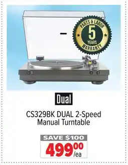 2001 Audio Video DUAL 2-Speed Manual Turntable offer
