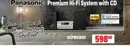 2001 Audio Video Panasonic Premium HI-Fi System with CD offer