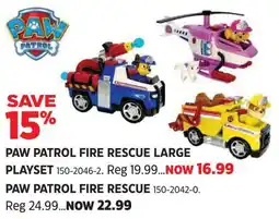 Canadian Tire Paw patrol fire rescue large playset offer