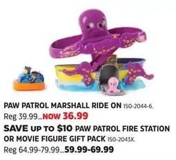 Canadian Tire Paw patrol marshall ride on offer