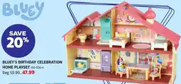 Canadian Tire Bluey's birthday celebration home playset offer