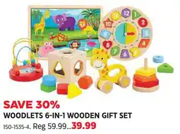 Canadian Tire Woodlets 6-in-1 wooden gift set offer