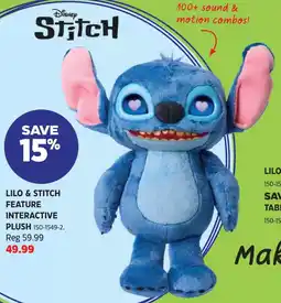 Canadian Tire Lilo & stitch feature interactive plush offer