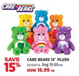Canadian Tire Care bears 14" plush offer