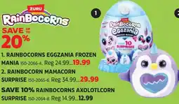 Canadian Tire Rainbocorns eggzania frozen mania offer