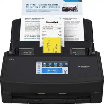 Best Buy Fujitsu Scansnap Touch Screen Scanner - Black (PA03770-B635) offer