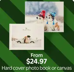Walmart Hard cover photo book or canvas offer